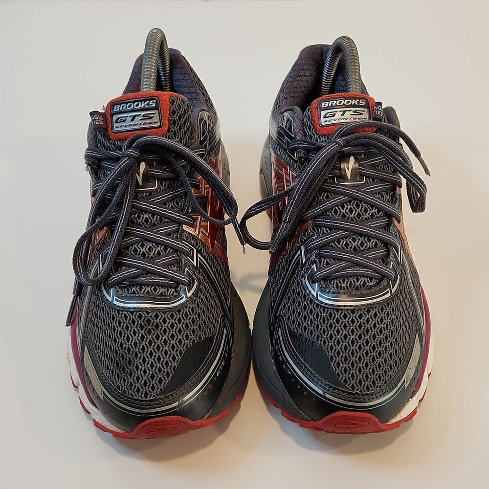 Brooks Adrenaline GTS 17 Running Shoes Anthracite/Fest Fuchsia Women's Sz 9 1/2 - Picture 4 of 16